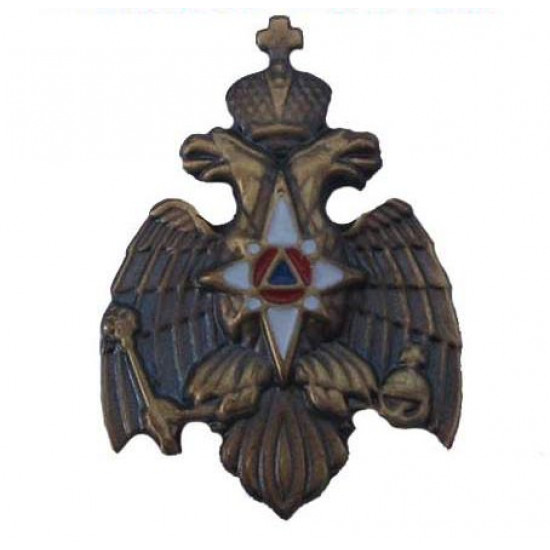 Badge russe aigle de ministère de situations extrême