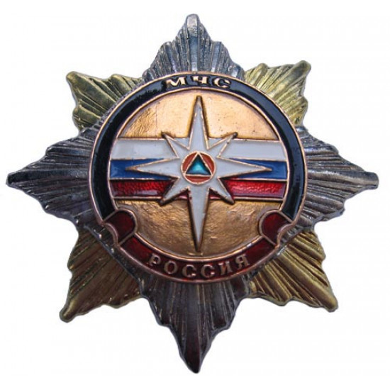 Badge russe ordre de ministère de situations extrême