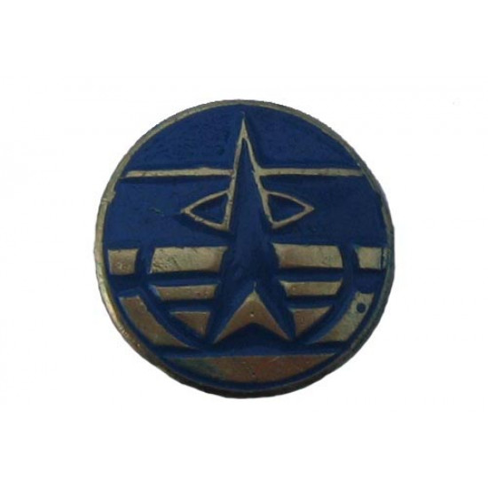 Soviet military-space forces metal badge "vks" ussr army