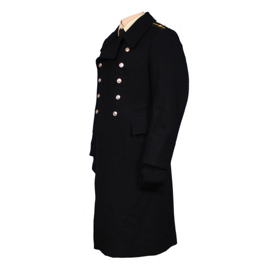 Soviet fleet /   naval winter warm officer's overcoat, coat