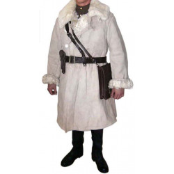 Soviet officer's warm winter fur overcoat, coat wwii 1944 - 1945 Soviet officer's warm winter fur overcoat, coat wwii 1944 - 1945