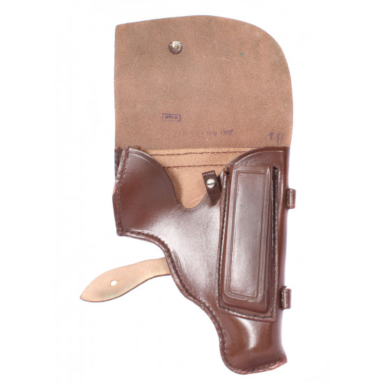 Soviet army pm makarov leather military brown holster