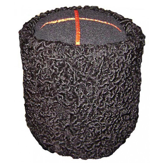 Soviet / russian don cossack papaha winter fur hat black ussr