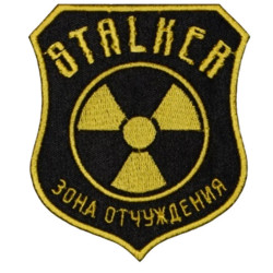 Stalker alienation zone Chernobyl radiation Sew-on Embroidery patch Stalker alienation zone Chernobyl radiation Sew-on Embroidery patch