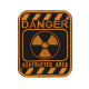 Sign Danger Restricted Area Airsoft Embroidered Sew-on Patch