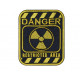 Sign Danger Restricted Area Airsoft Embroidered Sew-on Patch
