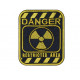 Signe de la zone réglementée danger Patch brodé Airsoft