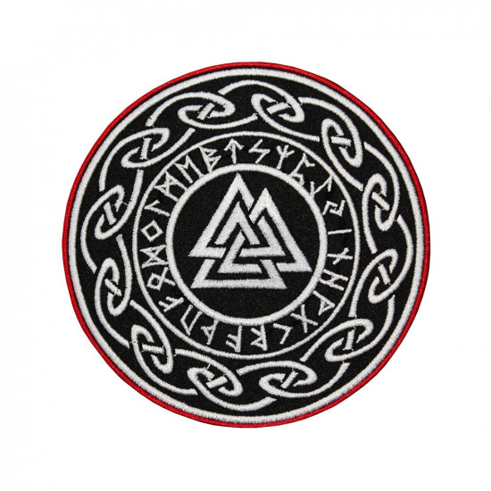 Keltisches Symbol Gottes Mythologie Stickerei Ärmel zum Aufnähen / Aufbügeln / Klettverschluss