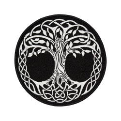 Scandinavian Tree of Life Mythology Embroidered Sew-on / Iron-on / Velcro Patch Scandinavian Tree of Life Mythology Embroidered Sew-on / Iron-on / Velcro Patch