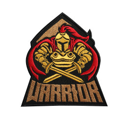 Warrior Spartan Logo Embroidered Sew-on / Iron-on / Velcro Patch Warrior Spartan Logo Embroidered Sew-on / Iron-on / Velcro Patch