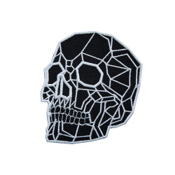 Punk Tattoo Dark Skull Embroidered Sew-on/Iron-on/Velcro Patch Punk Tattoo Dark Skull Embroidered Sew-on/Iron-on/Velcro Patch