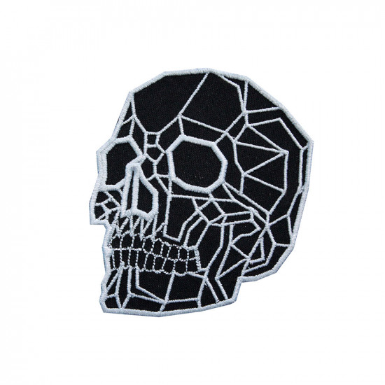 Punk Tattoo Dark Skull Embroidered Sew-on/Iron-on/Velcro Patch