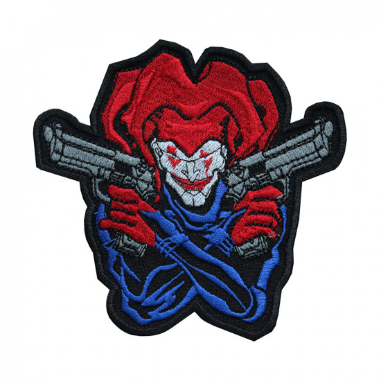 Joker Bad Guy Comics héros brodé à coudre / thermocollant / patch velcro