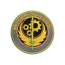 Fallout 4 "Brotherhood of Steel" Game Embroidery Sew-on / Iron-on / Velcro Patch  Fallout 4 "Brotherhood of Steel" Game Embroidery Sew-on / Iron-on / Velcro Patch