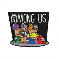 Among Us Group Chill Embroidered Sew-on/ Iron-on / Velcro Patch Among Us Group Chill Embroidered Sew-on/ Iron-on / Velcro Patch
