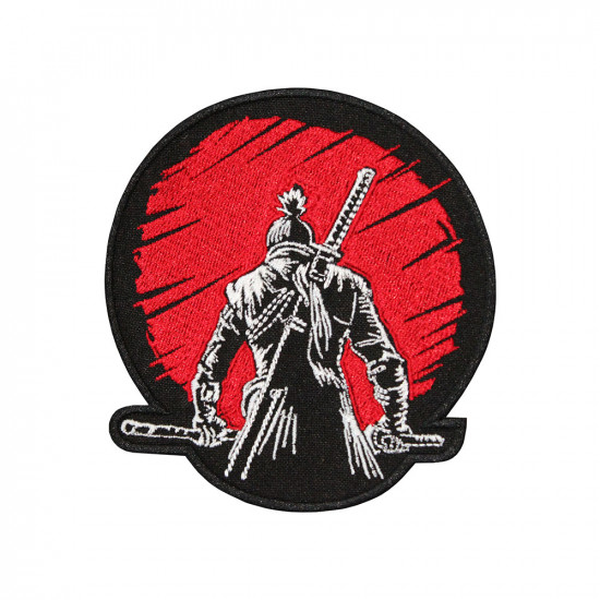Game Samurai Sekiro Embroidery Sleeve Sew-on / Iron-on / Velcro Patch