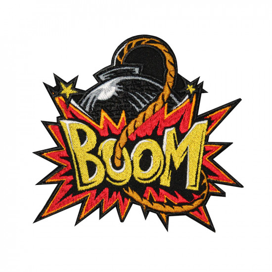 Jeu amusant Boomb Boom brodé à coudre / thermocollant / patch velcro