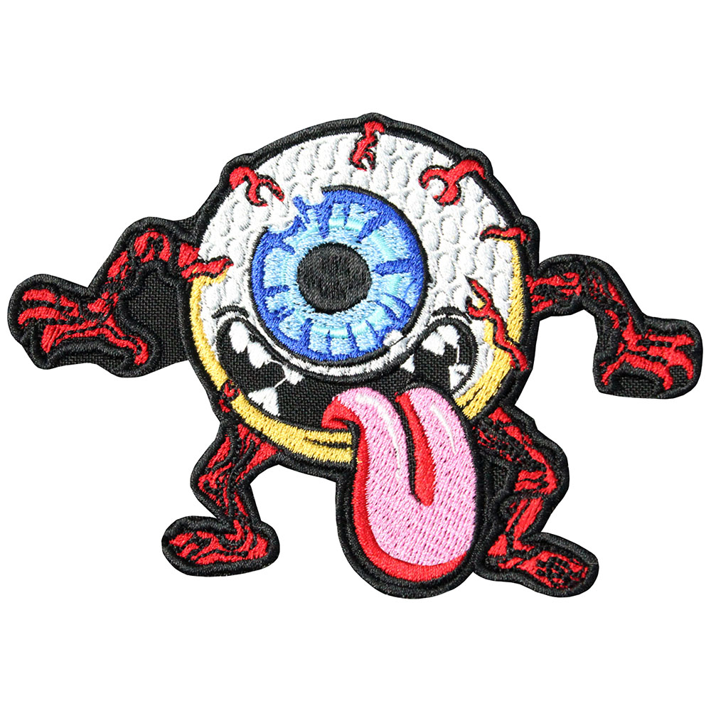 Halloween Fun Eye Monster Embroidered Sleeve Sewon / Ironon / Velcro