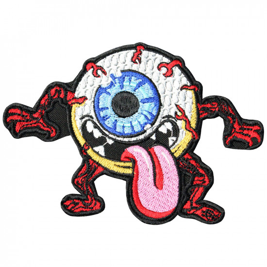 Halloween Fun Eye Monster Embroidered Sleeve Sew-on / Iron-on / Velcro Patch