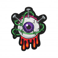 Eye Monster Halloween Sew-on / Iron-on / Velcro Patch Eye Monster Halloween Sew-on / Iron-on / Velcro Patch
