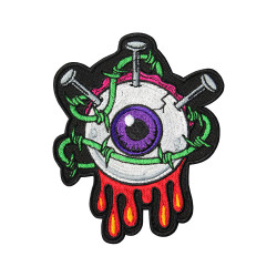 Eye Monster Halloween Sew-on / Iron-on / Velcro Patch Eye Monster Halloween Sew-on / Iron-on / Velcro Patch