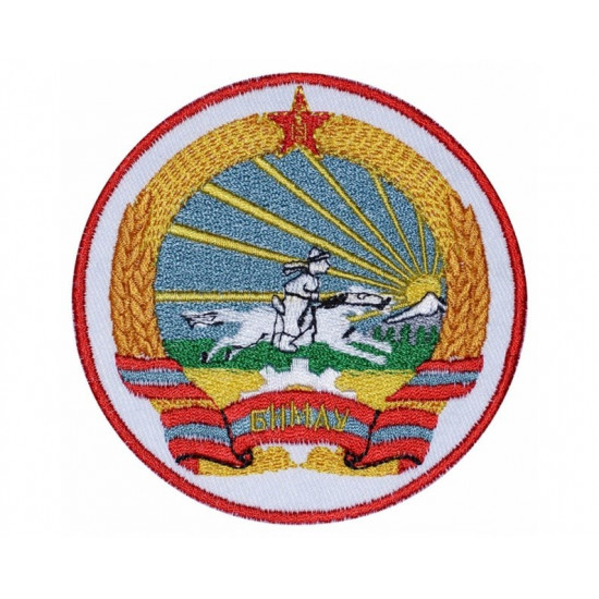 Parche de bordado de Insignia cosido del programa espacial Cresta de Mongolia