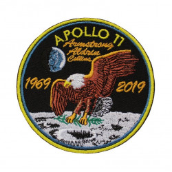 Weltraummissionsprogramm Apollo 11 von 1969 Handgearbeiteter Aufnäher Weltraummissionsprogramm Apollo 11 von 1969 Handgearbeiteter Aufnäher