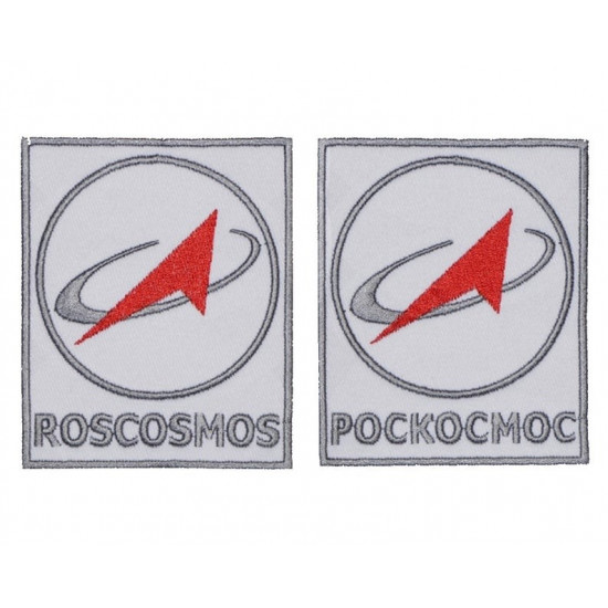 Space Patch   Agency Roscosmos Sleeve Embroidery 2PC