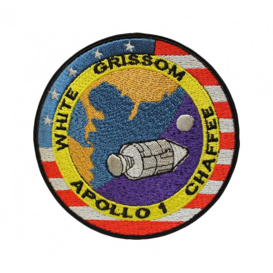 Apollo 1 Space Mission 1967 Russian Sew-on Program Sleeve Patch