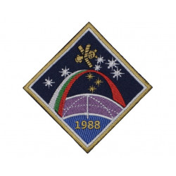 Soyuz TM-5 Soviet Space Programme Handmade Embroidery Patch   Soyuz TM-5 Soviet Space Programme Handmade Embroidery Patch
