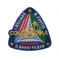 Soviet Soyuz TMA-8   Space Programme Cosmos Sew-on Sleeve Patch Soviet Soyuz TMA-8   Space Programme Cosmos Sew-on Sleeve Patch