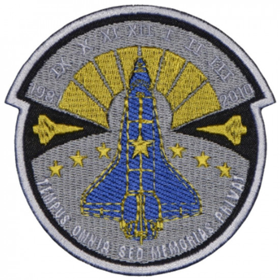 Cosmos Shuttle Space Atlantis Embroidery Challenger Sleeve patch