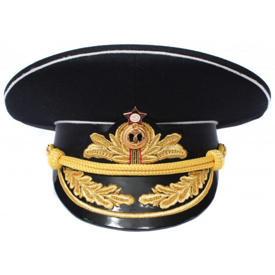Ensemble d'uniforme de broderie de flotte navale moderne amiral de la marine russe noir