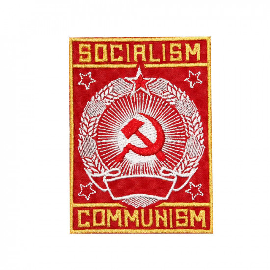 Sozialismus der Sowjetunion bestickt zum Aufnähen / Aufbügeln / Klettverschluss