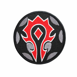 WoW The Horde World of Warcraft Embroidered Sew-on / Iron-on / Velcro  WoW The Horde World of Warcraft Embroidered Sew-on / Iron-on / Velcro