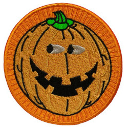 Halloween patch with Pumpkin present Sew-on embroidery for Cosplay Halloween patch with Pumpkin present Sew-on embroidery for Cosplay