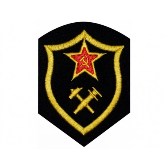 ソ連陸軍化学部隊と軍事地形サービス刺繍パッチ