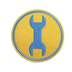 Team Fortress 2 Engineer  Sew-on Red / Blue Embroidered Game Patch Team Fortress 2 Engineer  Sew-on Red / Blue Embroidered Game Patch
