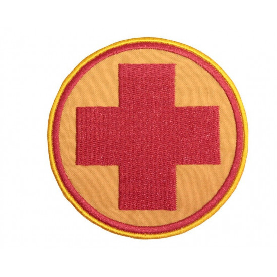 Team Fortress 2 Medic Red Embroidered Sew-on Cosplay Patch