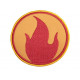 Patch brodé à la main Team Fortress 2 Pyro rouge / bleu