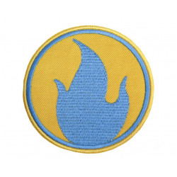 Team Fortress 2 Pyro Red / Blue Sew-on Handmade Embroidered Patch Team Fortress 2 Pyro Red / Blue Sew-on Handmade Embroidered Patch