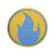 Patch brodé à la main Team Fortress 2 Pyro rouge / bleu