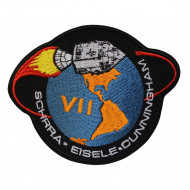 Apollo VII SCHIRRA EISELE CUNNINGHAM Logo NASA patch. Apollo VII SCHIRRA EISELE CUNNINGHAM Logo NASA patch.