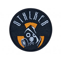 Gas Mask Stalker Airsoft Game Yellow Embroidered Sew-on Patch #4 Gas Mask Stalker Airsoft Game Yellow Embroidered Sew-on Patch #4