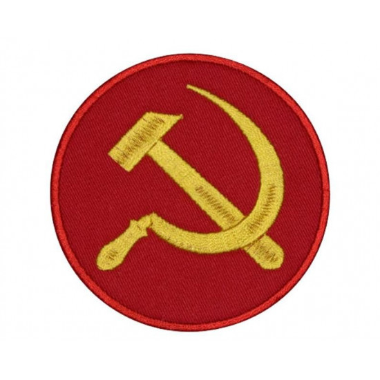   The hammer and sickle of the USSR symbol Soviet Sew-on patch #3