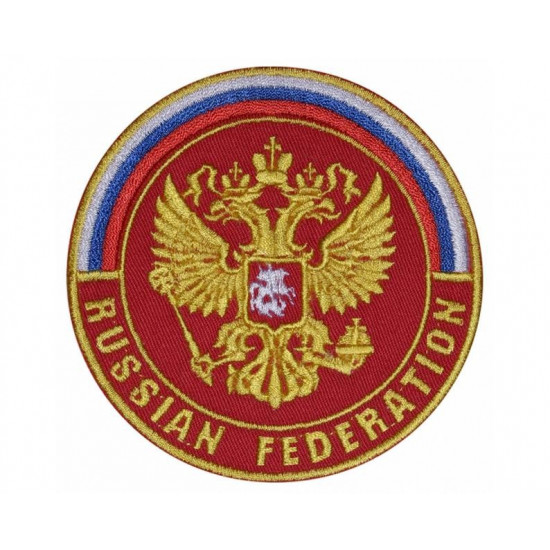 Écusson de la fédération de Russie broderie blason soviétique patch à la main