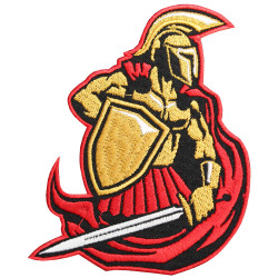 Warrior of Sparta Embroidered Custom Sew-on / Iron-on / Velcro Patch Warrior of Sparta Embroidered Custom Sew-on / Iron-on / Velcro Patch
