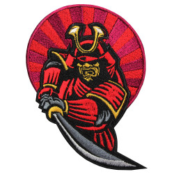 Japan Samurai Embroidery Custom Sew-on / Iron-on / Velcro Patch Japan Samurai Embroidery Custom Sew-on / Iron-on / Velcro Patch
