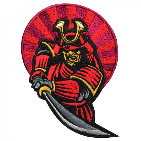 Japan Samurai Embroidery Custom Sew-on / Iron-on / Velcro Patch