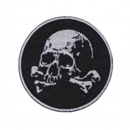 Flag Skull In A Beret Military Game Airsoft Embroidered Sew-on Patch #1 Flag Skull In A Beret Military Game Airsoft Embroidered Sew-on Patch #1